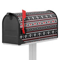 Skull Knitted Pattern Print Mailbox Cover