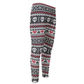 Skull Knitted Pattern Print Men's Compression Pants