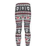 Skull Knitted Pattern Print Men's leggings