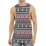Skull Knitted Pattern Print Men's Muscle Tank Top