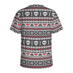 Skull Knitted Pattern Print Men's Sports T-Shirt