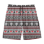 Skull Knitted Pattern Print Men's Swim Trunks