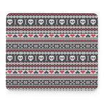 Skull Knitted Pattern Print Mouse Pad