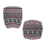 Skull Knitted Pattern Print Office Chair Cover