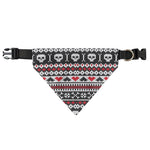 Skull Knitted Pattern Print Over The Collar Dog Bandana