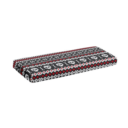 Skull Knitted Pattern Print Piano Keyboard Cover