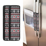 Skull Knitted Pattern Print Refrigerator Handle Covers