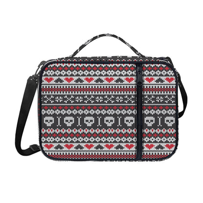 Skull Knitted Pattern Print Shoulder Strap Bible Bag