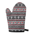 Skull Knitted Pattern Print Single Oven Mitt