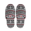 Skull Knitted Pattern Print Slippers