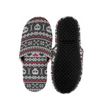Skull Knitted Pattern Print Slippers