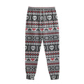 Skull Knitted Pattern Print Sweatpants