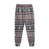 Skull Knitted Pattern Print Sweatpants