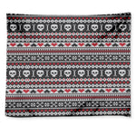 Skull Knitted Pattern Print Tapestry