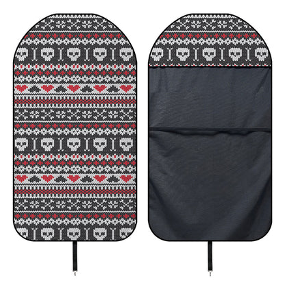Skull Knitted Pattern Print Waterproof Car Seat Cover