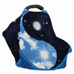 Sky And Space Yin Yang Print Baby Seat Cover