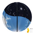 Sky And Space Yin Yang Print Basketball