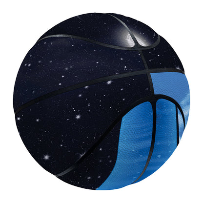 Sky And Space Yin Yang Print Basketball