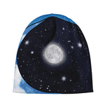 Sky And Space Yin Yang Print Beanie