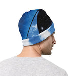 Sky And Space Yin Yang Print Beanie