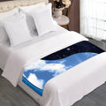 Sky And Space Yin Yang Print Bed Runner