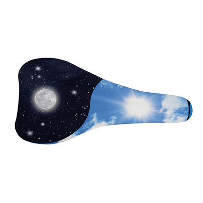 Sky And Space Yin Yang Print Bicycle Seat Cover