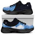 Sky And Space Yin Yang Print Black Chunky Shoes