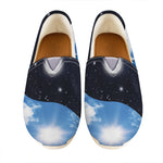 Sky And Space Yin Yang Print Casual Shoes