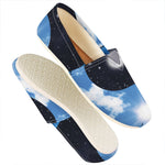 Sky And Space Yin Yang Print Casual Shoes