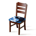 Sky And Space Yin Yang Print Chair Cushion Cover