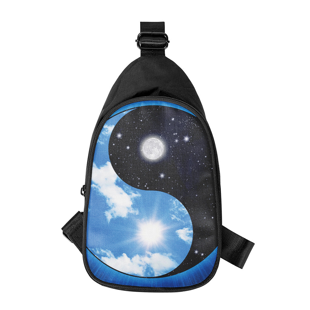 Sky And Space Yin Yang Print Chest Bag