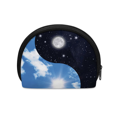 Sky And Space Yin Yang Print Coin Purse
