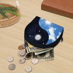 Sky And Space Yin Yang Print Coin Purse