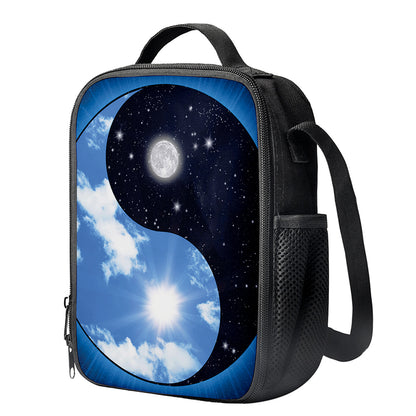 Sky And Space Yin Yang Print Crossbody Lunch Bag