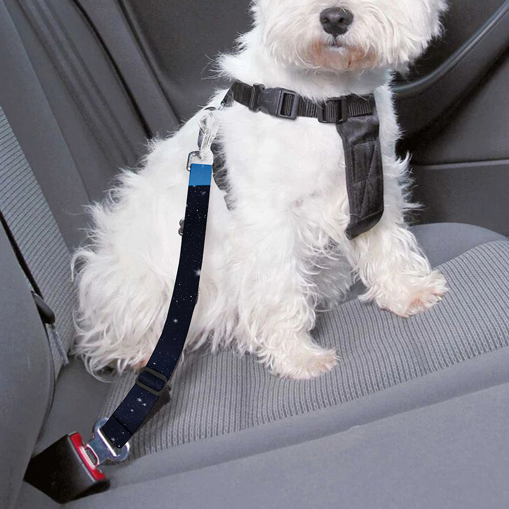 Sky And Space Yin Yang Print Dog Seat Belt
