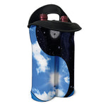 Sky And Space Yin Yang Print Double Neoprene Wine Tote