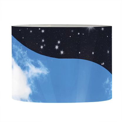 Sky And Space Yin Yang Print Drum Lamp Shade
