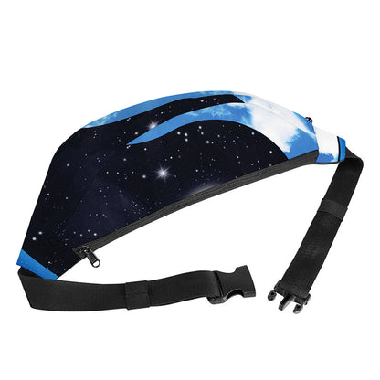 Sky And Space Yin Yang Print Fanny Pack