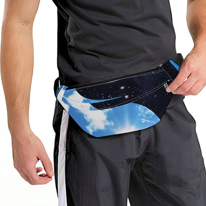 Sky And Space Yin Yang Print Fanny Pack