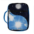 Sky And Space Yin Yang Print Front Pocket Bible Bag