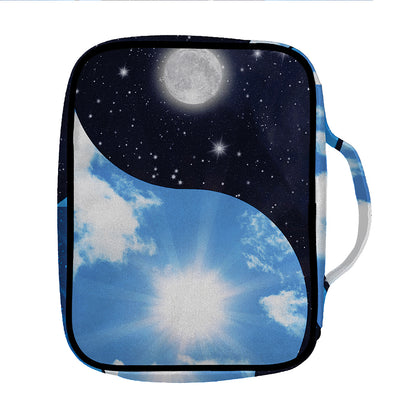 Sky And Space Yin Yang Print Front Pocket Bible Bag
