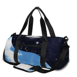 Sky And Space Yin Yang Print Gym Bag
