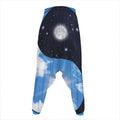 Sky And Space Yin Yang Print Hammer Pants