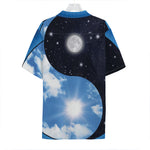 Sky And Space Yin Yang Print Hawaiian Shirt