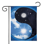 Sky And Space Yin Yang Print House Flag