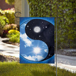 Sky And Space Yin Yang Print House Flag