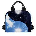 Sky And Space Yin Yang Print Insulated Lunch Bag