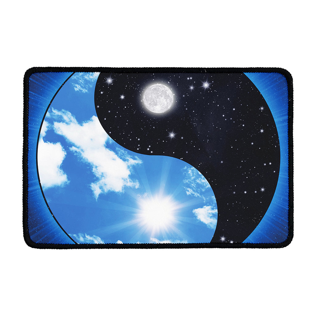 Sky And Space Yin Yang Print Kitchen Mat