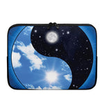 Sky And Space Yin Yang Print Laptop Sleeve
