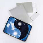 Sky And Space Yin Yang Print Laptop Sleeve